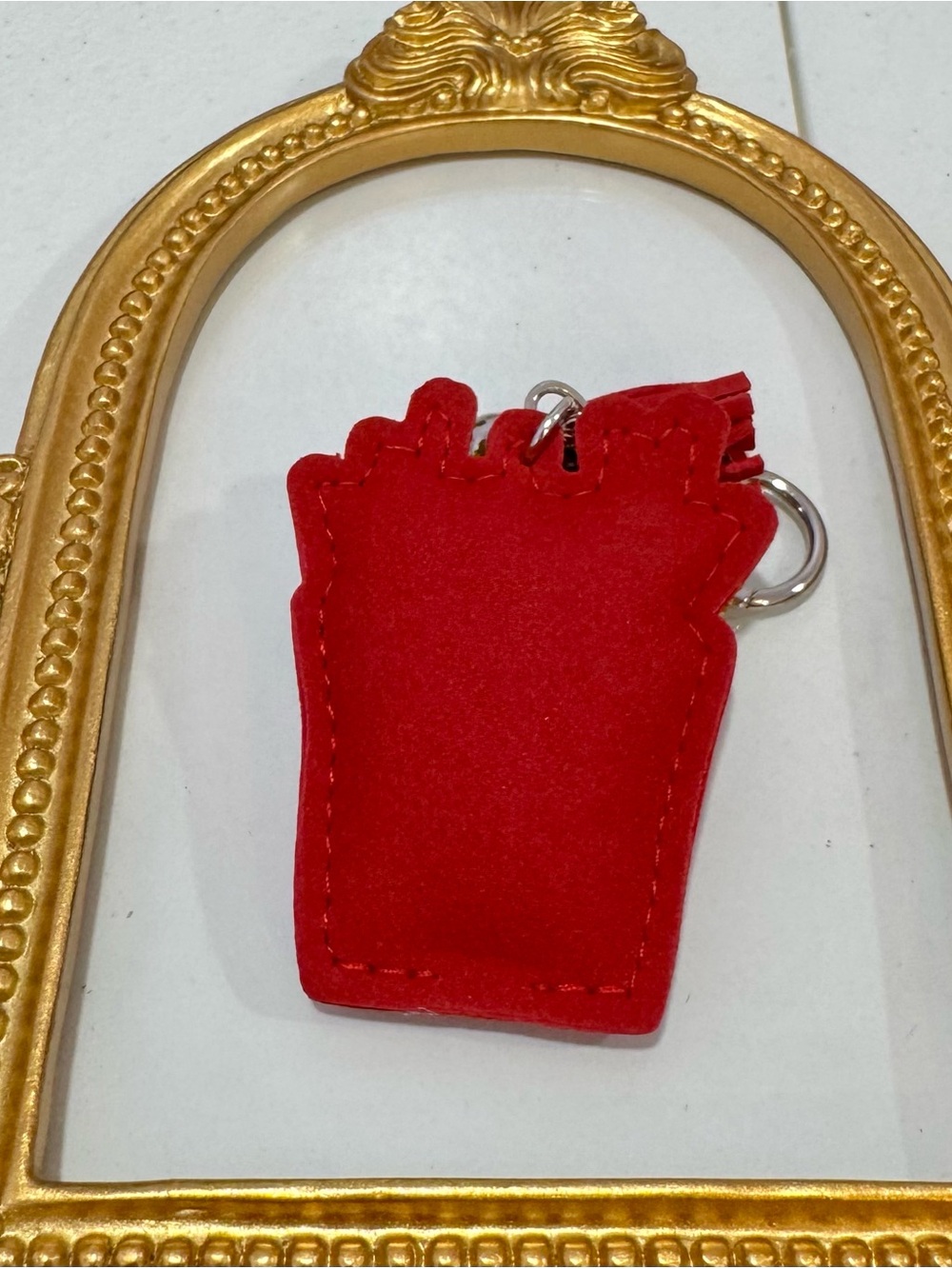 New Red Rhinestone Fries Keychain - Picture 3 of 4